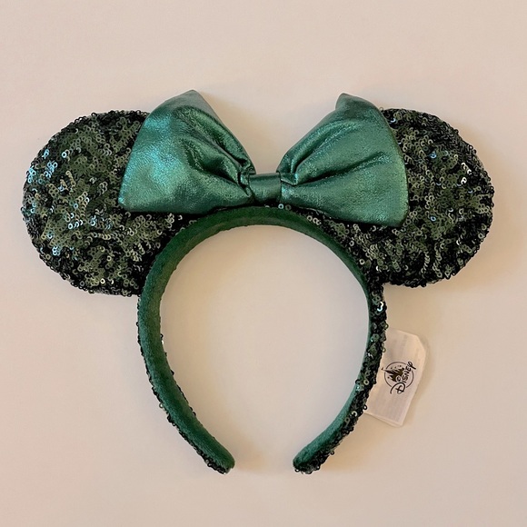 Disney Accessories - Disney Parks Emerald Green Sequined Ears